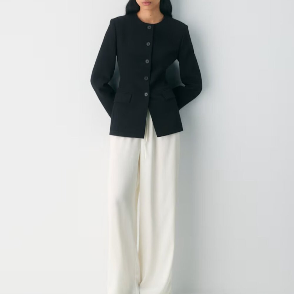 Aritzia White Satin Archer Pants